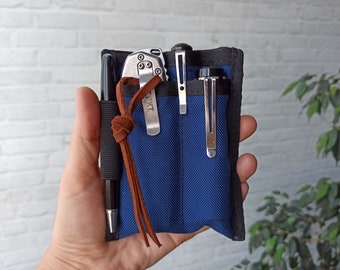 EDC pocket organizer/edc organizer/Cordura EDC Wallet/edc pouch/ edc pocket Slip/edc slip case