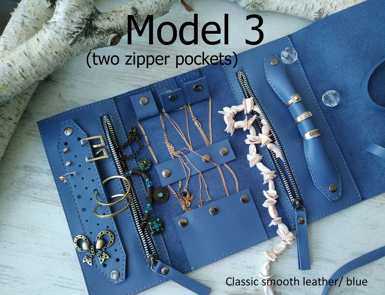 Personalized Jewelry Case/leather Travel Jewelry Etsy