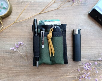 EDC pocket organizer/ mini edc/edc organizer/Cordura EDC Wallet/edc pouch/ edc pocket Slip/edc slip case