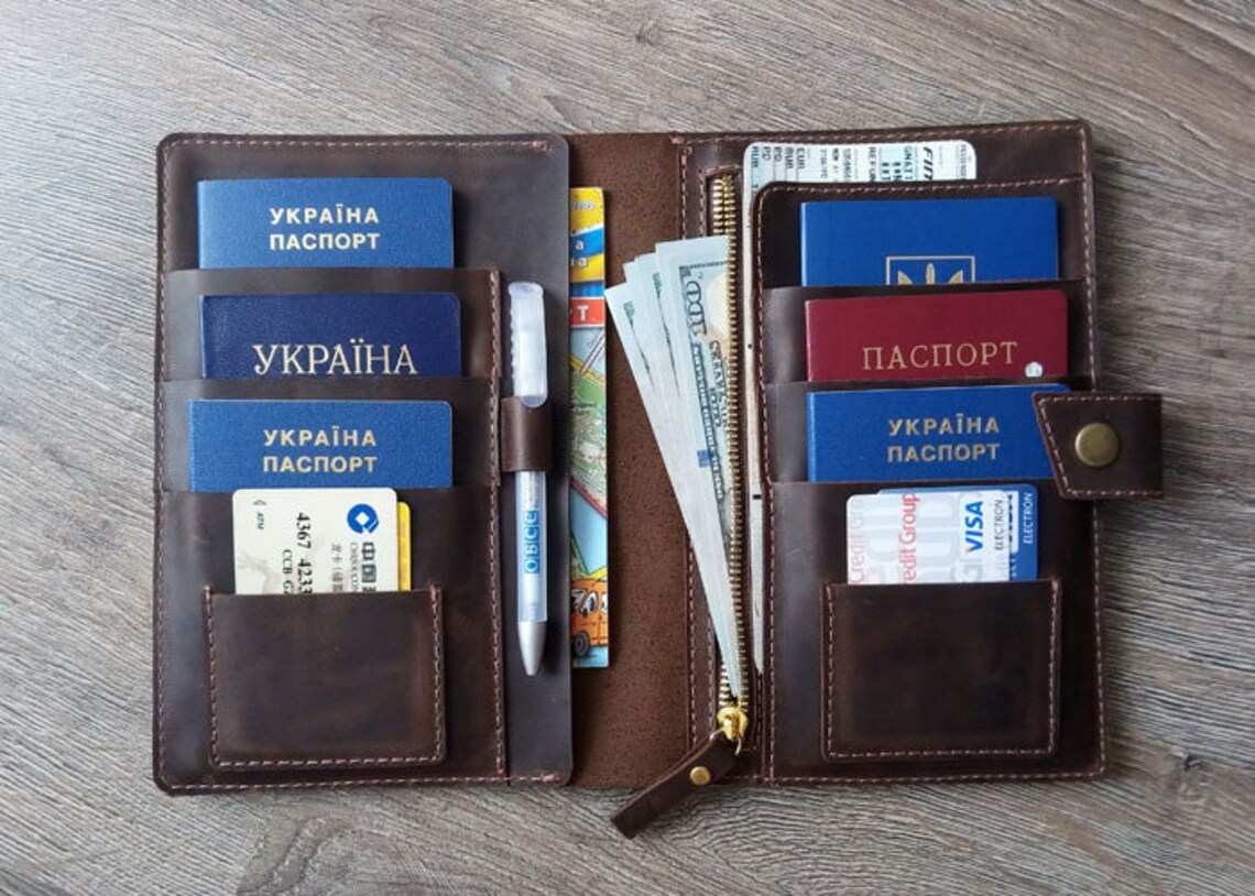 Family Passport Holder 6/passport Holder 10/family Passport Etsy