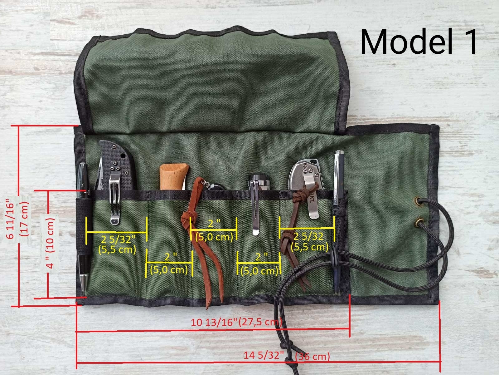 EDC Tool Roll /edc Knife Roll up Bag/1000d Cordura/case for Etsy