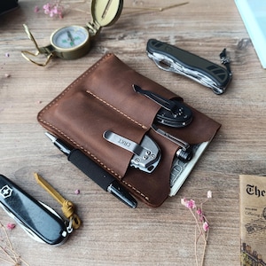 Leather edc organizer  for field notes/EDC organizer/edc pocket organizer/edc/pocket organizer edc/pocket organizer/leather pocket organizer