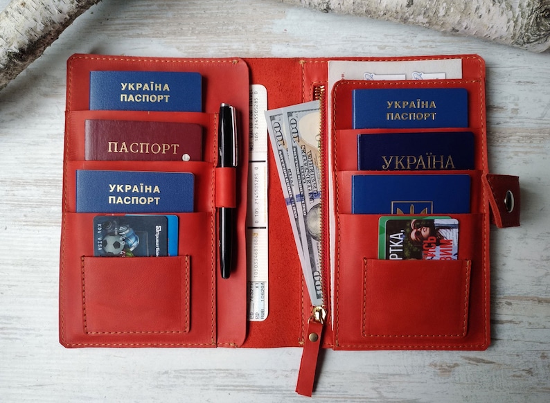 Family Passport Holder 6/passport Holder 10/family Passport Etsy