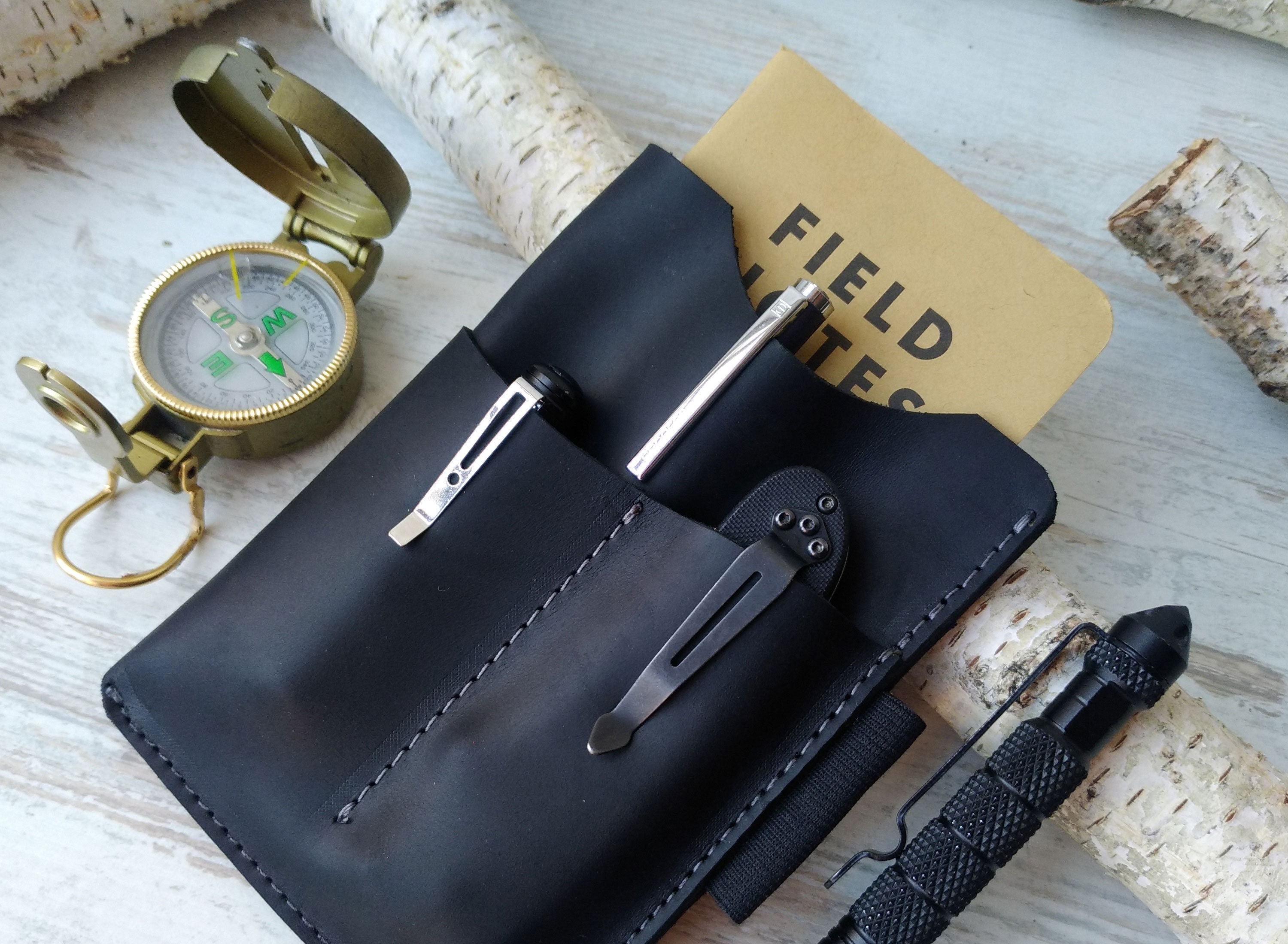 EDC Organizer/edc Pocket Organizer/edc/pocket Organizer Edc/pocket Organizer/leather  Pocket Organizer/leather Edc Organizer for Field Notes 