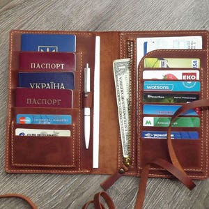 Family passport holder/Leather travel wallet/ 4 passport holder/travel wallet/passport holder/family travel wallet/leather passport holder