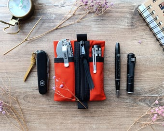 Pocket organizer, EDC pocket organizer for Cordurа tool, edc organizer , Edc Slip case, Notebook case, EDC Wallet, Zippered pocket organizer