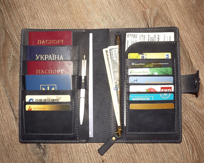 Family Passport Holder/ 4 Passport Holder/travel Wallet/family Etsy Denmark