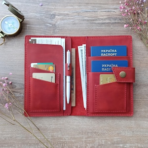 Porta pasaporte Cartera para pasaporte Cartera de viaje de cuero Porta pasaporte familiar Porta pasaporte de cuero Porta 3 pasaportes Porta 2 pasaportes Porta 4 pasaportes