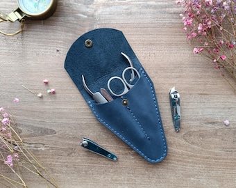 Leather case for manicure tools, Case for nail clippers, Case for nail clippers, Bag for manicure tools, Case for manicure set, present