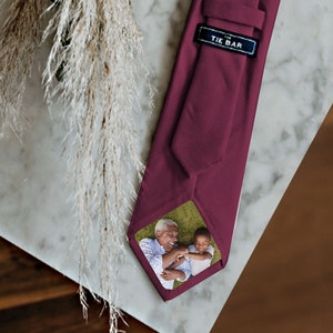 Photo Tie Patch - Gift for Dad - Fathers Day Gift - Wedding Gift for Dad - New Dad Gift - Tie Patch - Personalized Photo Tie Patch- Set of 3