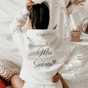 Bride Zip-up Bride Hoodie Personalized Bride Sweater Personalized Bride Hoodie Zip Up Bride Sweatshirt Bride Zip Up Hoodie image 1