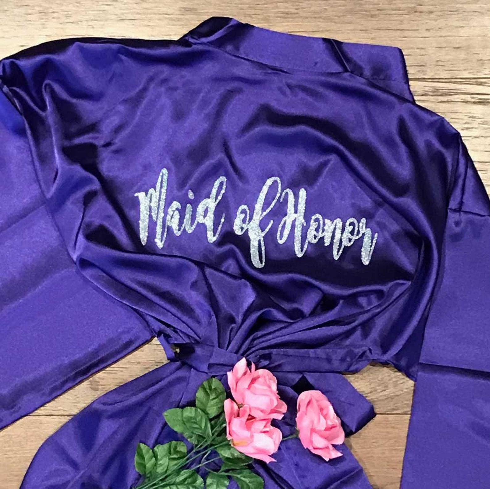 Silk Bridesmaid Robes Set of 6 Silk Bridal Party Robes Etsy Canada