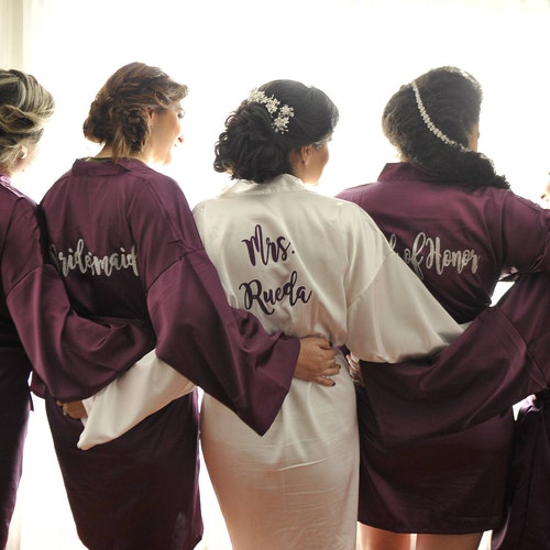 Set of 8 Bridesmaid Robes Bridesmaid Gift Robes for Etsy