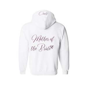 Bride Zip-up - Bride Hoodie - Personalized Bride Sweater - Personalized Bride Hoodie - Zip Up Bride Sweatshirt - Bride Zip Up Hoodie