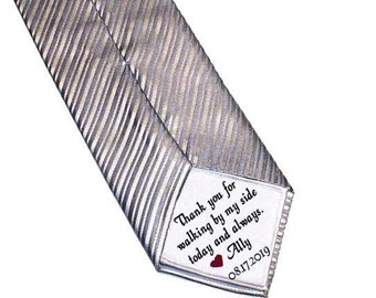 Tie Patch for Father of the Bride - Tie Patch for Groom - Father of the Groom Gift - Personalized Tie Patch for Dad - Gift for Groom - Gift