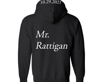 Personalized Mr. Groom Hoodie - Bachelor Party Sweatshirt