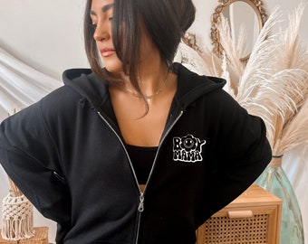 Boy Mama Zip-up - Mother's Day Hoodie - Personalized Sweater - Personalized Jacket Hoodie - Zip Up Mom Sweatshirt - Mum Zip Up Hoodie