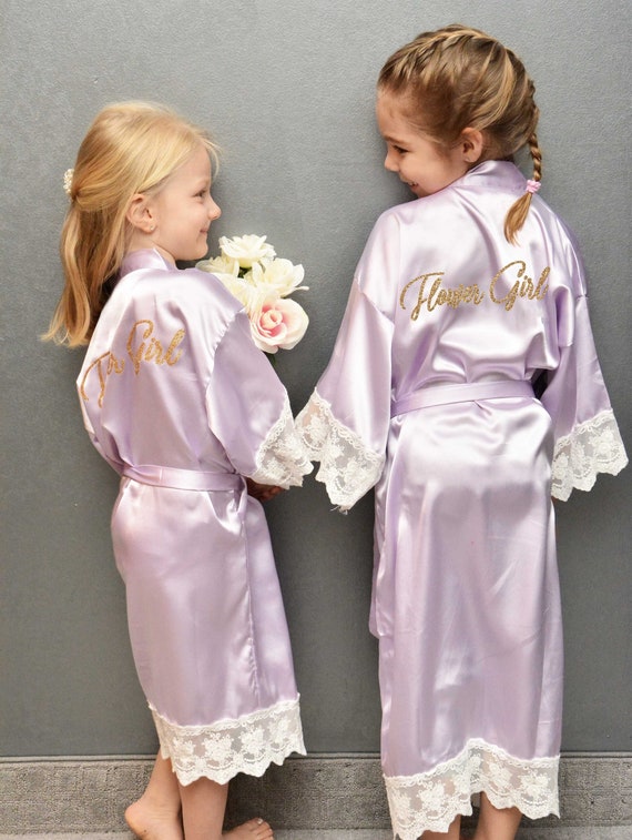 bridesmaid and flower girl robes
