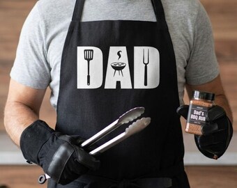 Dad Apron - Dad Barbecue Gift - Barbecue Gift - Gift for Dad - Christmas Gift for Dad - Father's Day Apron - Father’s Day Grill Gift