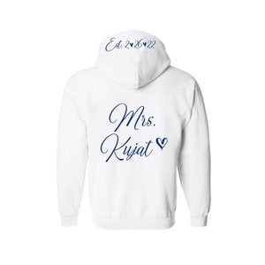 Bride Zip-up - Bride Hoodie - Personalized Bride Sweater - Personalized Bride Hoodie - Zip Up Bride Sweatshirt - Bride Zip Up Hoodie