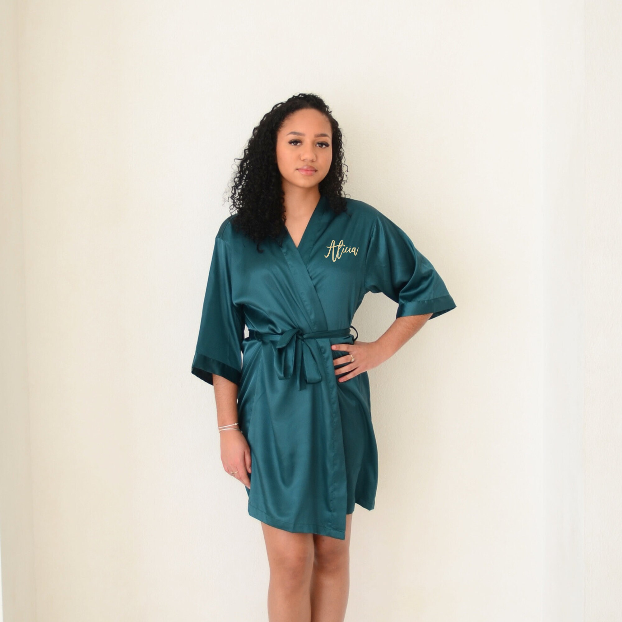 Green Silk Robe
