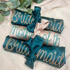 Smaragd Brautjungfer Roben - Brautjungfer Roben - Seidenroben - Satin-Roben - Brautrobe - Brautjungfer Geschenk - Hochzeitsrobe - Geschenk - Robe