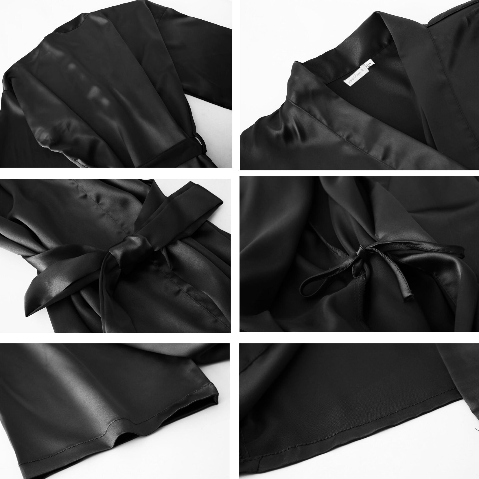 Silk Bridesmaid Robes Set of 6 Silk Bridal Party Robes Etsy Canada