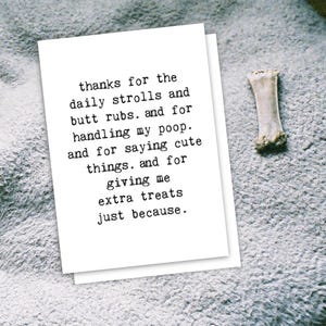 Tarjeta de paseador de perros, tarjeta de cuidador de mascotas, tarjetas divertidas para perros, cuidador de mascotas, interior en blanco, tarjetas Chuckl, venta al por mayor, humor para dueños de perros, regalo para cuidador de mascotas
