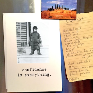 Tarjeta de aliento, Cualquier ocasión, La confianza lo es todo, Tarjeta de amigo, Chucklcards, Blank Inside, Tarjeta para él, Tarjeta para ella, Abrigo hinchado