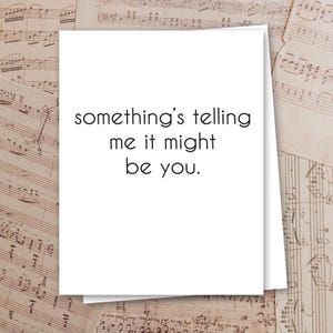 It Might Be You Card, Tootsie Song, Roberta Flack, Love Card, Engagement Card, Wedding Card, Soft Rock Card, Valentine Card, Chucklcards