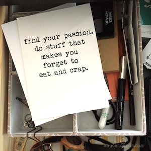 Trouvez votre passion, cartes de vœux, carte d’humour salle de bains, carte drôle, vente en gros, carte d’ami, carte de meilleur ami, encouragement