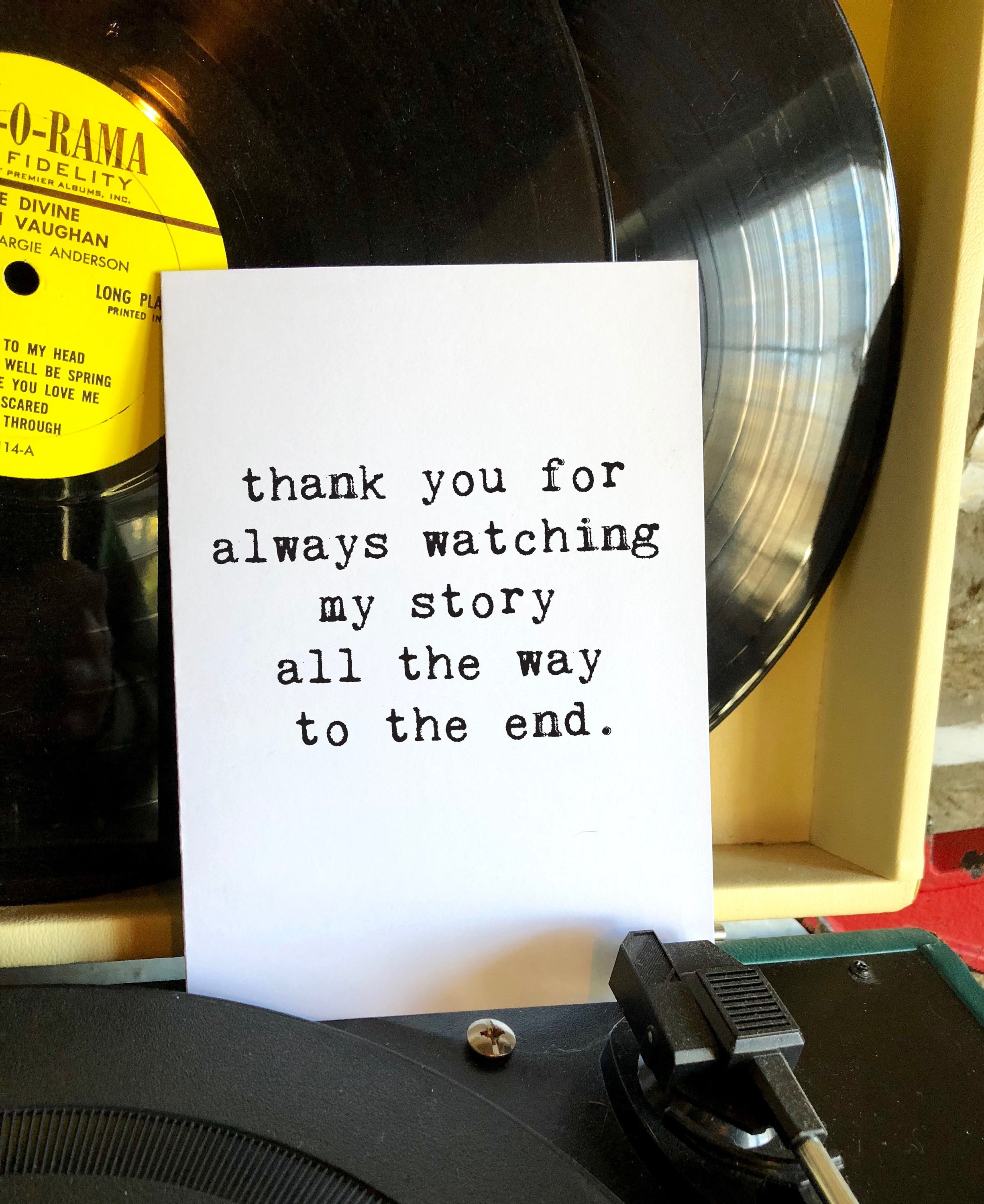 Thank You For Watching My Story Thank You Card Friend Card Etsy Thank You For Watching My Story Thank You Card Friend Card Etsy