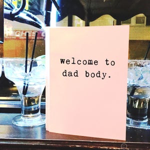 Día del Padre, Nueva Tarjeta de Padre, Nuevo Bebé, Personalizable, Tarjetas de Saludo, Tarjeta Divertida, Al por mayor, Tarjeta de amigo, Nuevo papá, Papá Tarjeta corporal