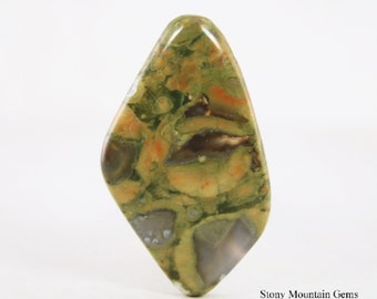 Cushion Shape Rhyolite Jewelry Use Rhyolite Jasper Cabochon Rhyolite Jasper 80 Cts KB-3178 Natural Rhyolite Jasper Gemstone Designer