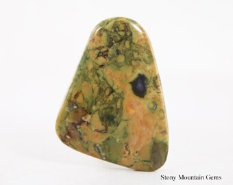 Cushion Shape Rhyolite Jewelry Use Rhyolite Jasper Cabochon Rhyolite Jasper 80 Cts KB-3178 Natural Rhyolite Jasper Gemstone Designer