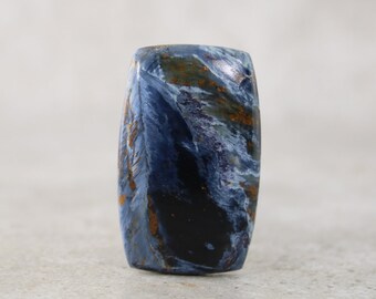 African Blue Pietersite Cabochon, Natural Chatoyant Blue Gemstone Cabochon, Loose Blue Jewelry Stone, DIY Jewelry Stone
