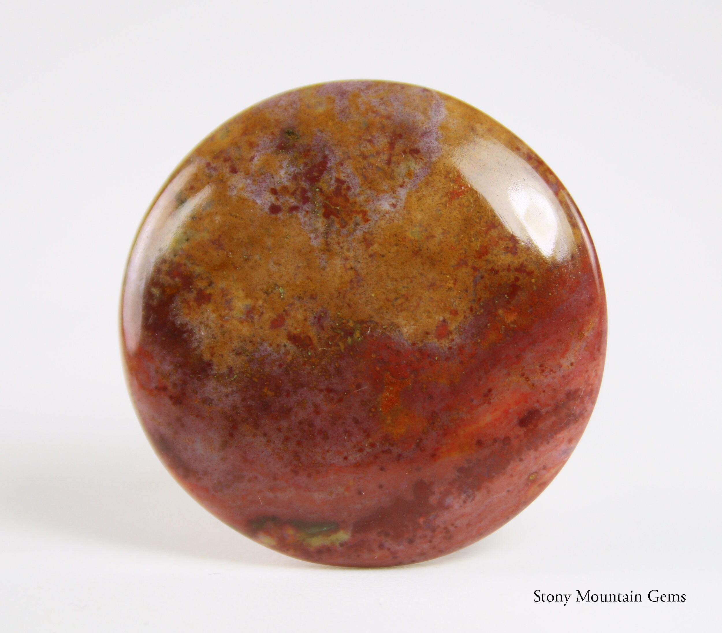 Ocean Jasper Designer Cabochon, Freeform Stone Cabochon