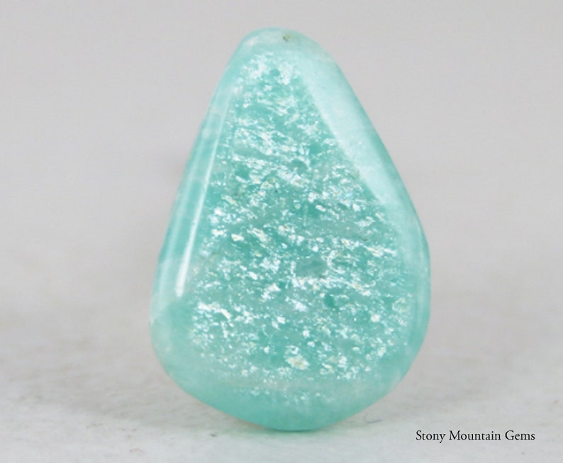 Small Natural Peruvian Amazonite Cabochon Genuine Blue Green Amazonite Amazonite Cabochon Shiller Effect Amazonite Stone