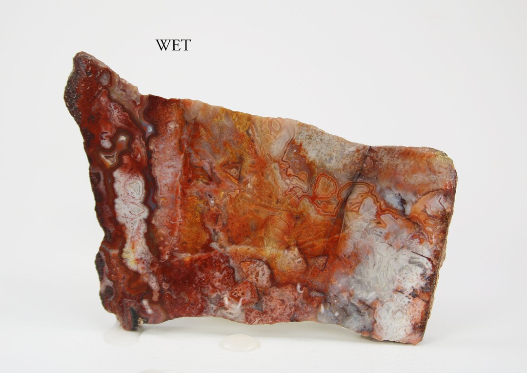 Lacy Rocks Slabs Lapidary Slab Crazy Lace Agate Rough Slab, Unpolished Crazy Lace Stone ...