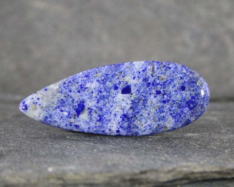 Denim Lapis Cabochon Vibrant Blue Cabochon Gemstone White Calcite Flashy Golden Pyrite Lapis Lazuli Cabochon Freeform Cut Blue Stone