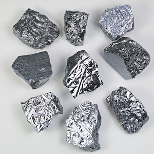 Silicon Specimen, ONE Iridescent Silver Mineral Crystal, Unusual Rare Collector Specimen, Your Choice