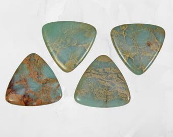 African Blue Opal Cabochon, Aqua Terra, Sea Sediment Jasper, Impression Jasper, Turquoise Color Gemstone Cabochon, Jewelry Focal Stone