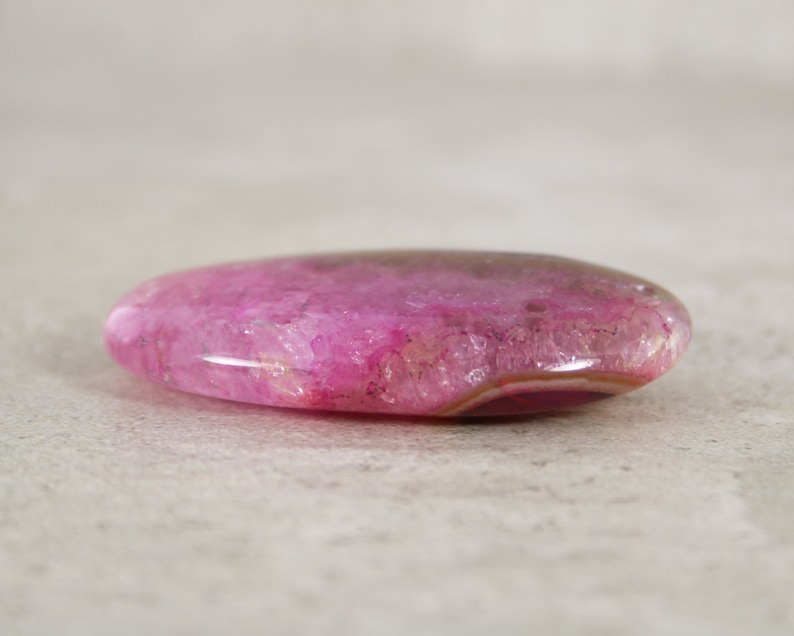 Large Front Drilled Pendant Stone Bead Agate Cabochon Bead DIY Jewelry Stone Pendant