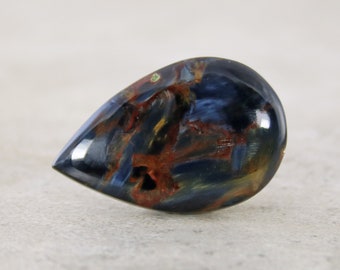 African Blue Pietersite Cabochon, Natural Chatoyant Blue Gemstone Cabochon, Loose Blue Jewelry Stone