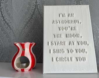 Orbiter inspired lyrics textured art | Noah Kahan gift