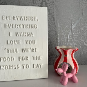 Everywhere Everything inspired lyrics textured art | Noah Kahan gift