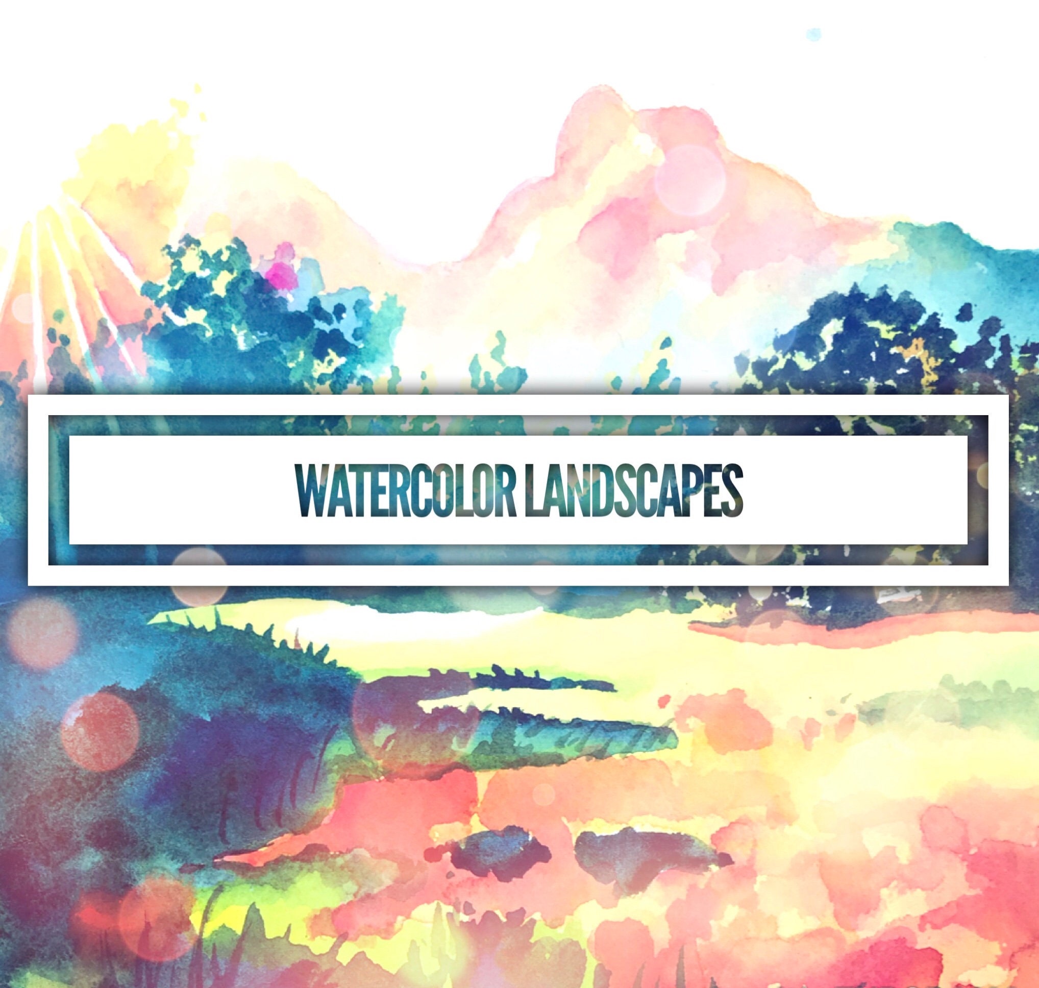 Ebook on How to Paint Landscapes With Watercolor; Book About Landscape ...