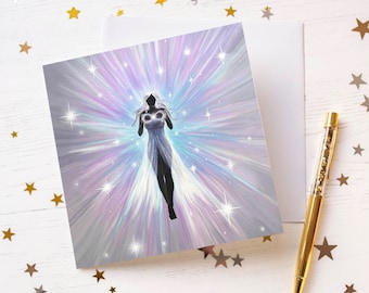 Infinity, Spiritual Higher Self Card, You are infinite, Fine Art Greetings Card, Blank Inside.