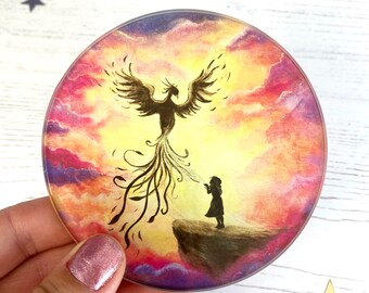 Contemporary Fantasy Art Glass Coasters 2.