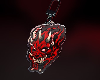 Acrylic Keychain - Fan art - Gifts - Jedi Killer Oni Mask Keychain